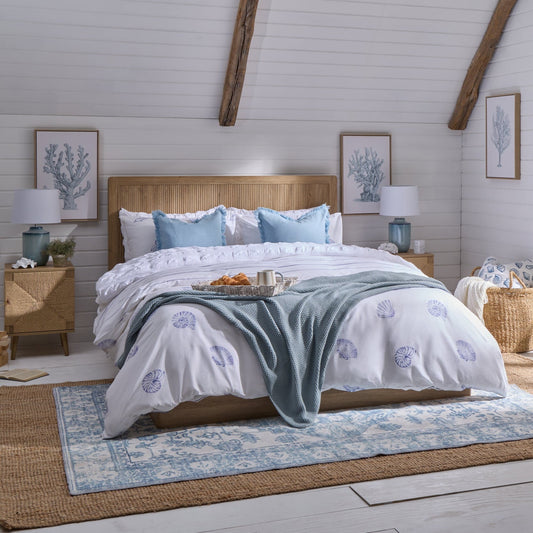 Uma Persian Style Machine Washable Rug - Blue - DUSK
