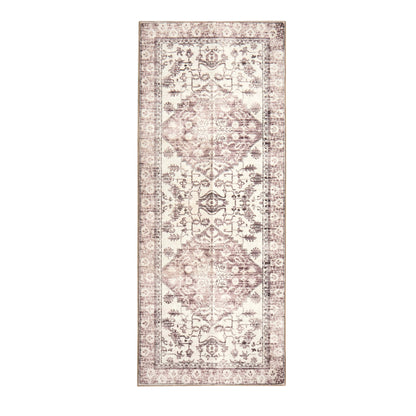 Uma Persian Style Machine Washable Runner - Brown - DUSK