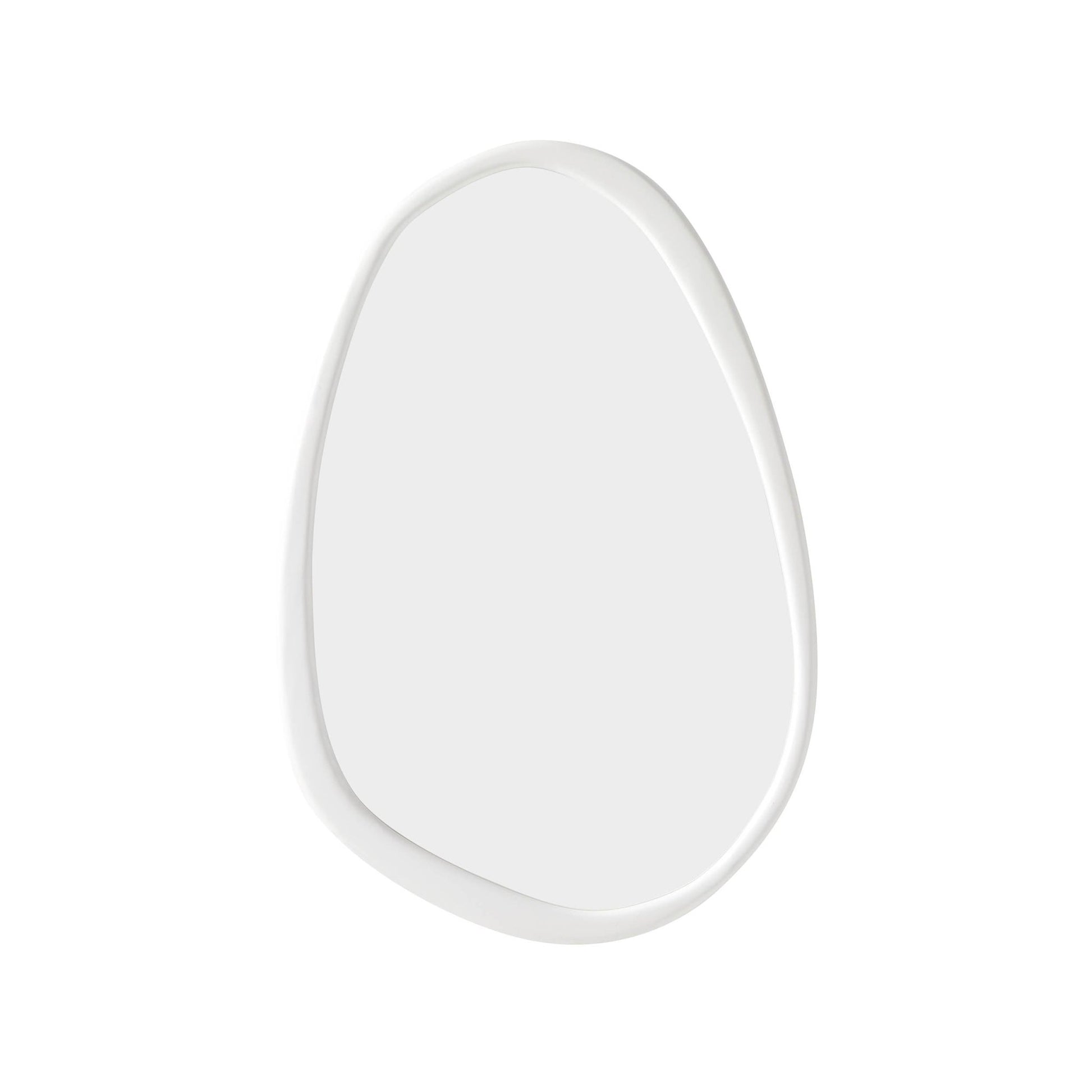 Uma Wood Pond Mirror - White - DUSK