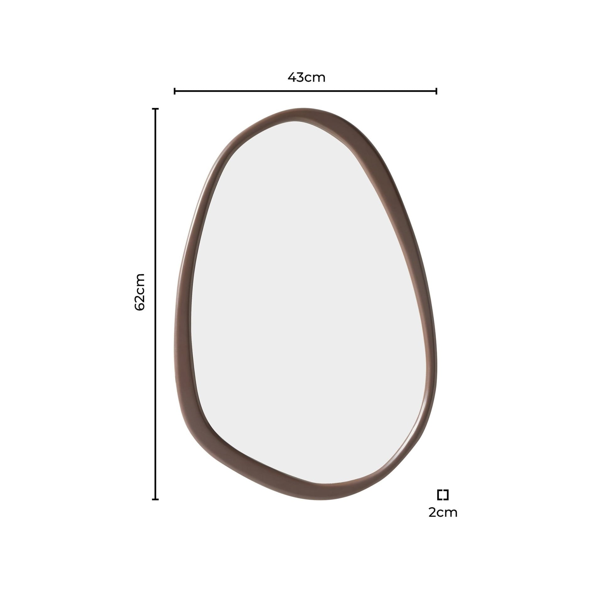 Umah Wood Pond Mirror - Mocha - DUSK