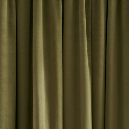 Velour Thermal Blackout Pencil Pleat - Olive - DUSK