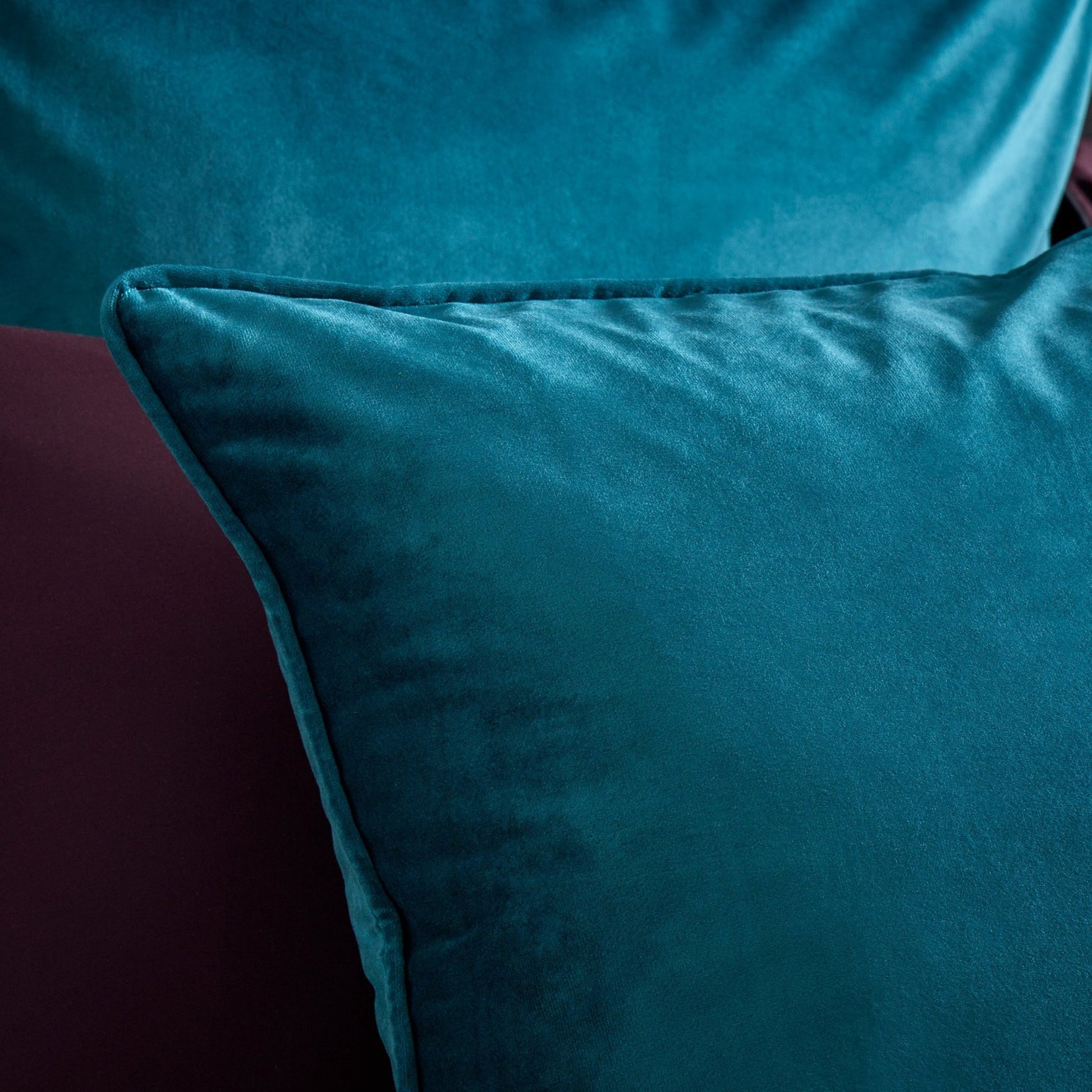 Velvet Cushion Cover - Kingfisher - DUSK