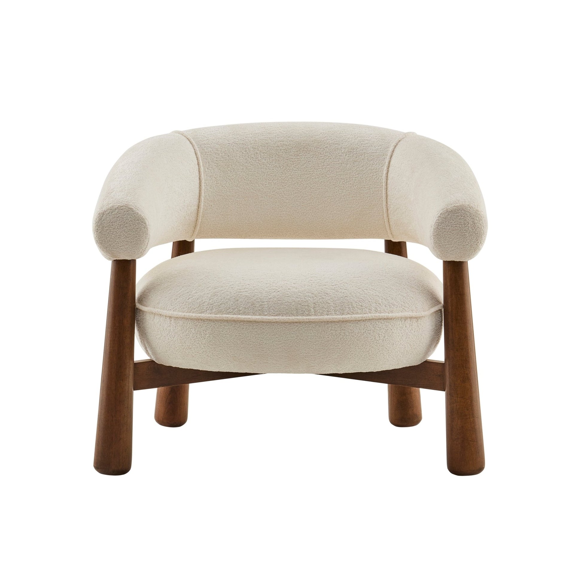 Verity Accent Chair - Chenille Ecru - DUSK