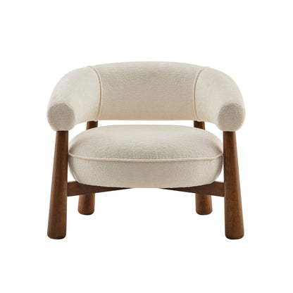 Verity Accent Chair - Chenille Ecru - DUSK