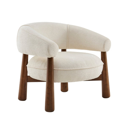 Verity Accent Chair - Chenille Ecru - DUSK