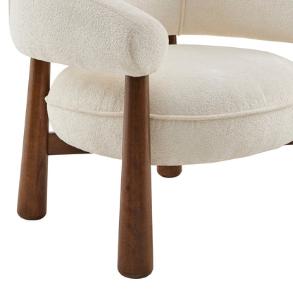 Verity Accent Chair - Chenille Ecru - DUSK