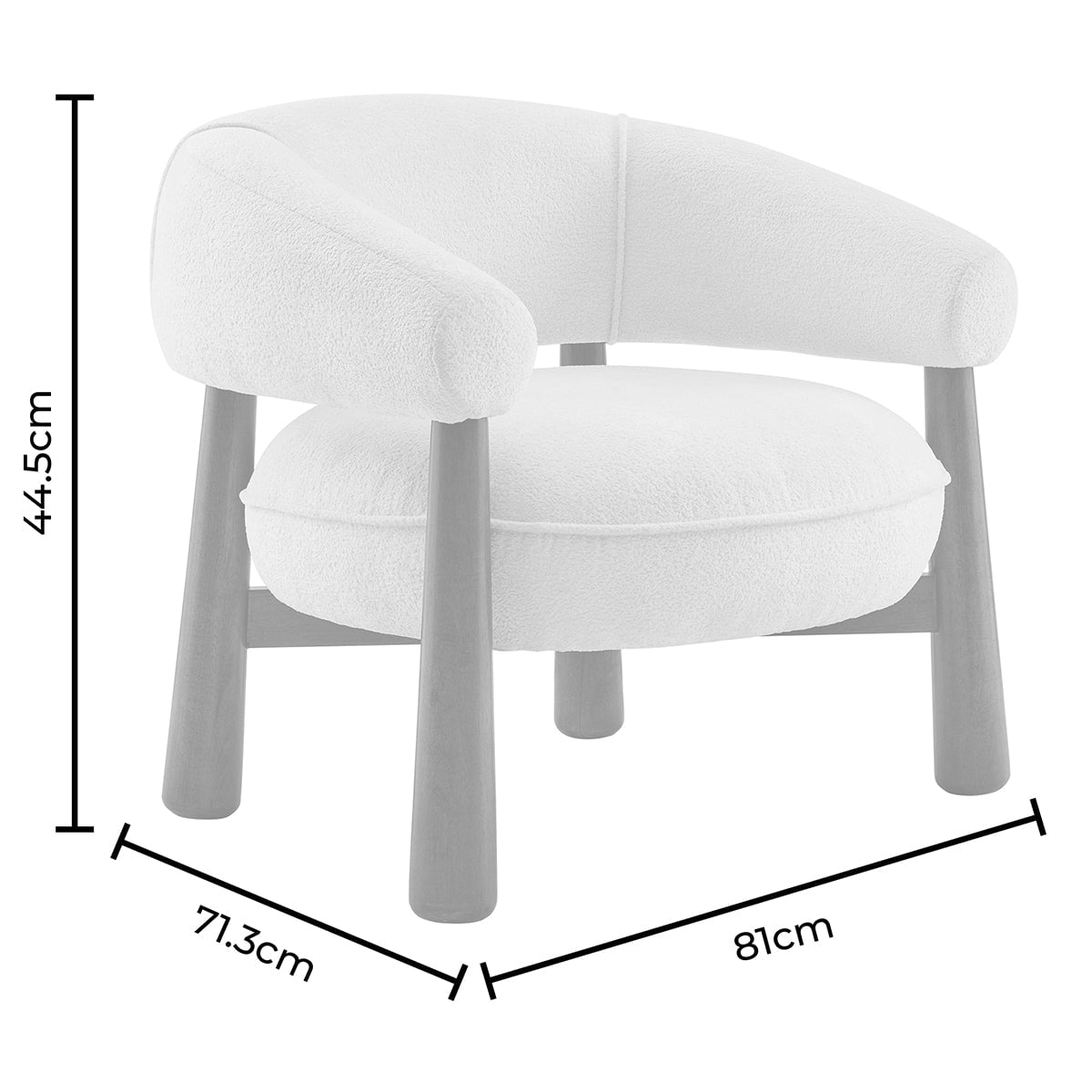 Verity Accent Chair - Smoke Grey - DUSK