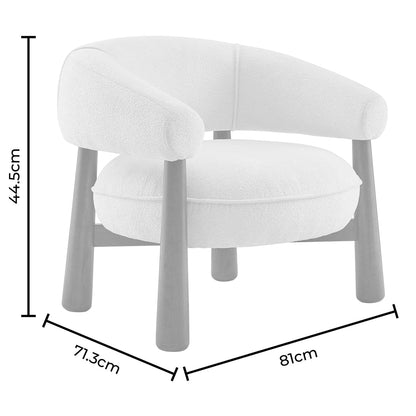 Verity Accent Chair - Smoke Grey - DUSK