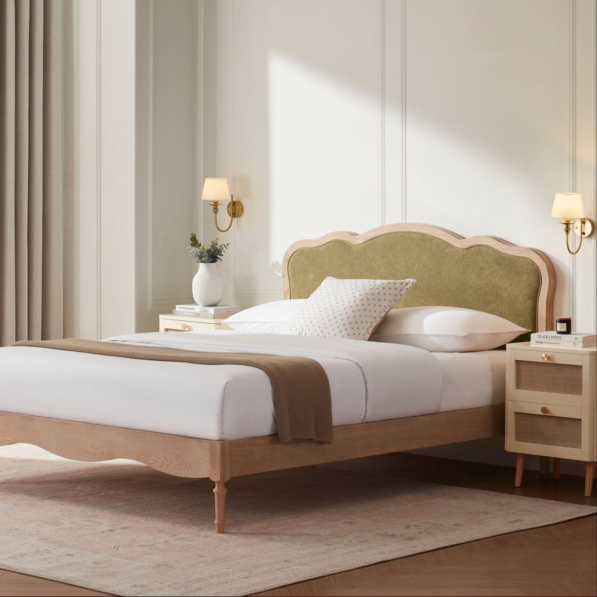 Versailles Bed Frame - Light Green