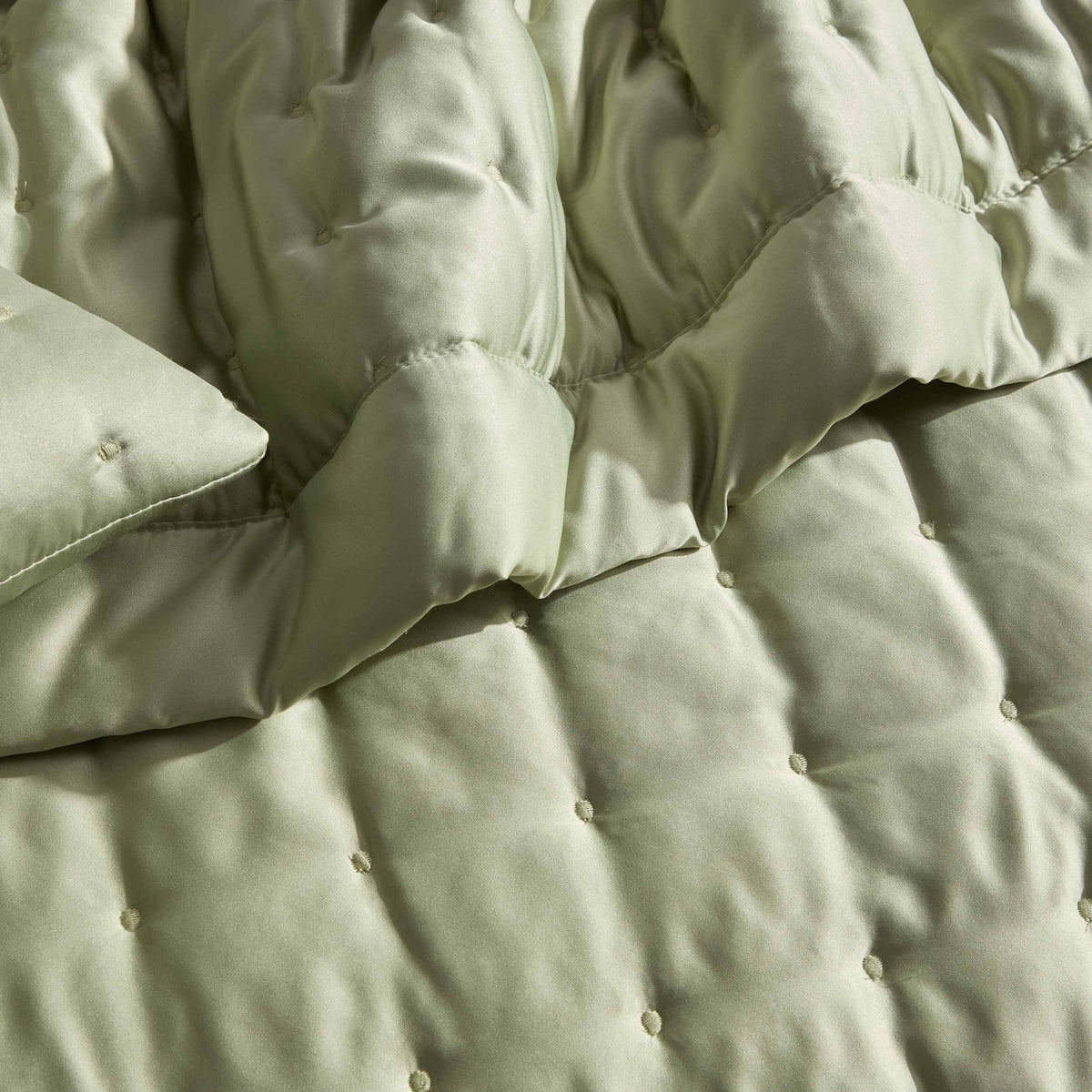 Vienna Quilted Bedspread 2.5m x 2.6m - Sage - DUSK