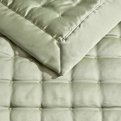 Vienna Quilted Bedspread 2.5m x 2.6m - Sage - DUSK