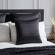 Vienna Quilted Cushion Cover - Black - DUSK
