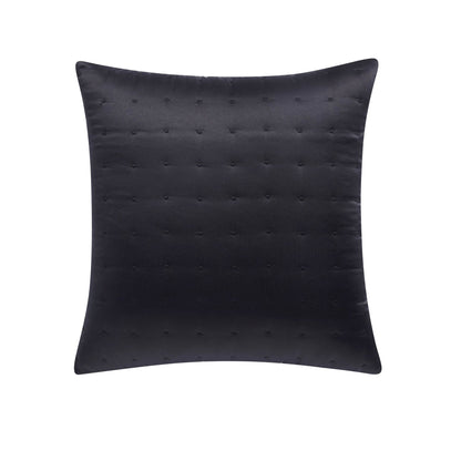 Vienna Quilted Cushion Cover - Black - DUSK
