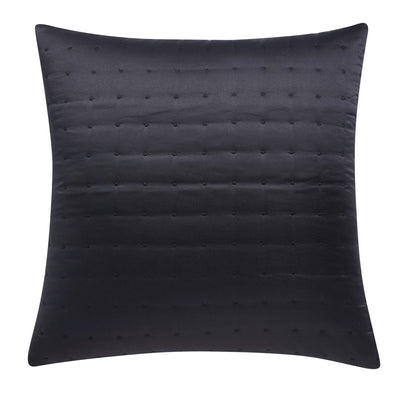 Vienna Quilted Cushion Cover - Black - DUSK