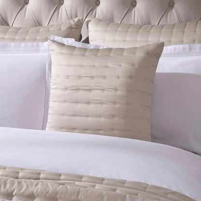 Vienna Quilted Satin Bedspread 2.5m x 2.6m - Champagne - DUSK