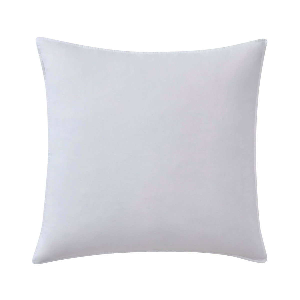 Washed Cotton Linen Blend Plain Dye Sofa Cushion Cover - Chalk White - DUSK