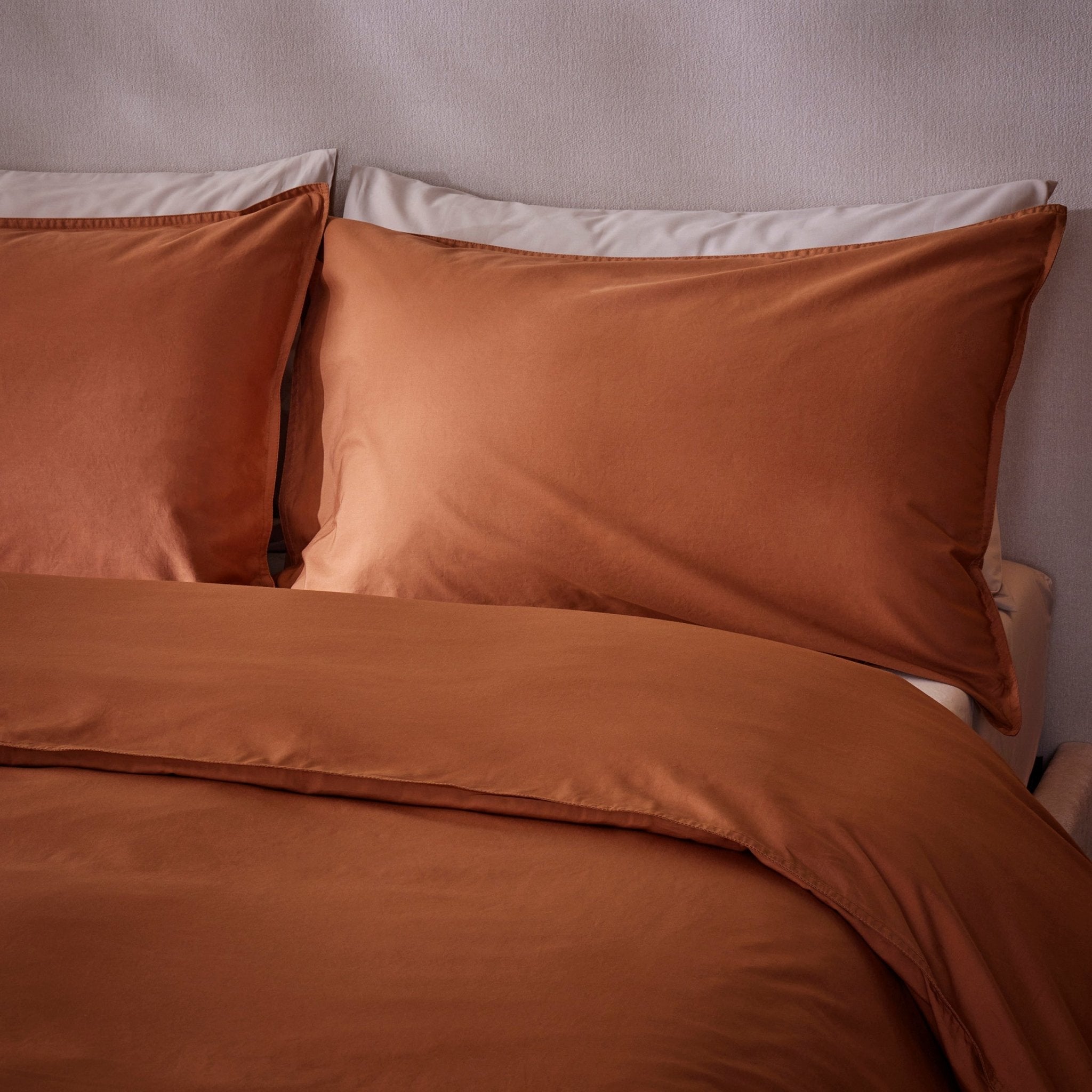 Cinnamon store Tabaco Duvet Cover - Cotton Duvet Cover With Matching Pillow Covers - Cinnamon duvet cover