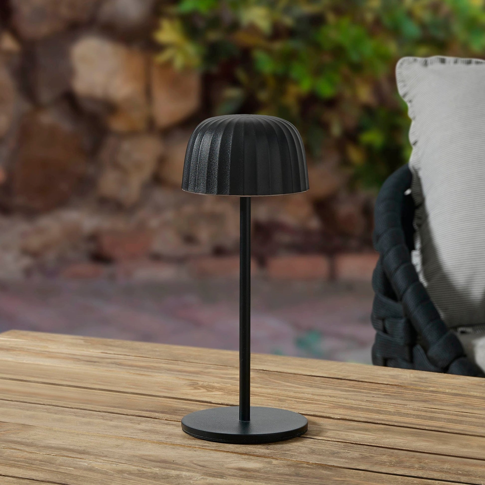 Waterproof LED Rechargeable Table Light - Black - DUSK