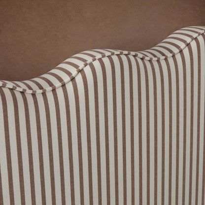 Wavey Ottoman Storage Bed - Chocolate Stripe - DUSK