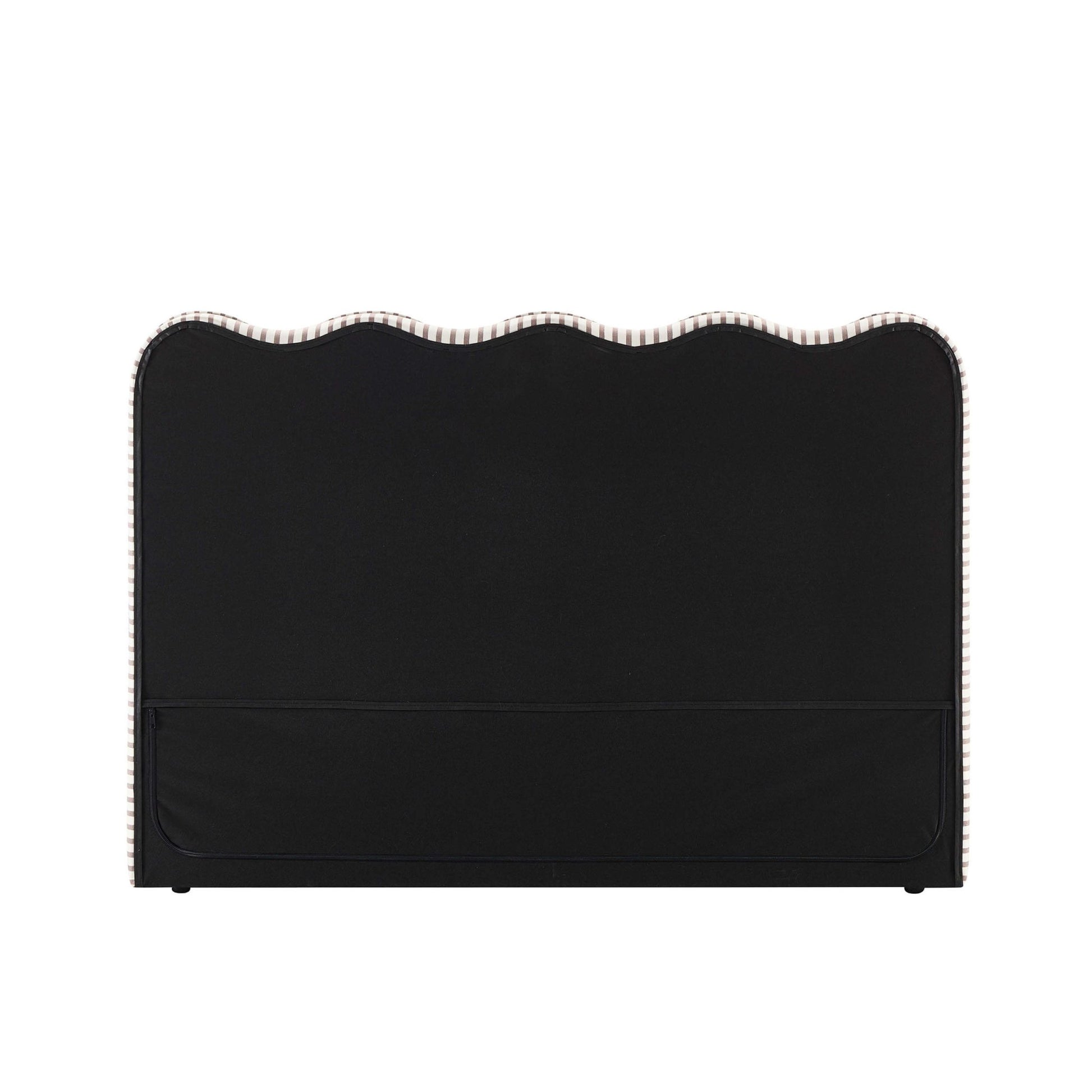Wavey Ottoman Storage Bed - Chocolate Stripe - DUSK