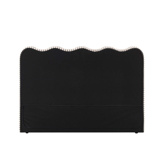 Wavey Ottoman Storage Bed - Chocolate Stripe - DUSK