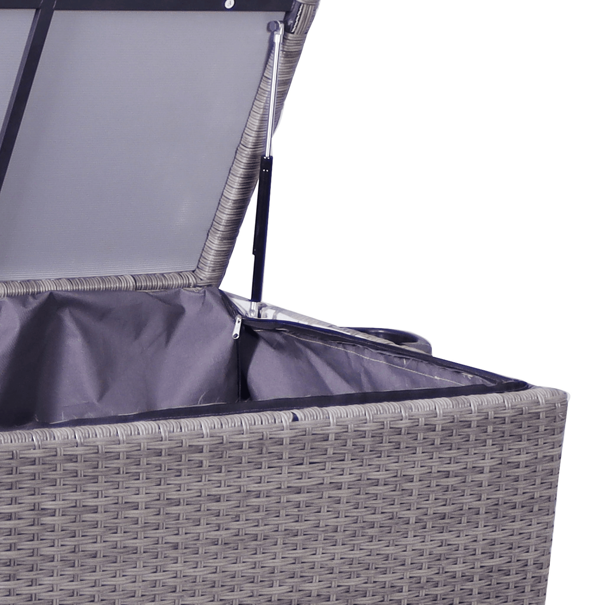Weave Outdoor Storage Box 510L - Charcoal - DUSK