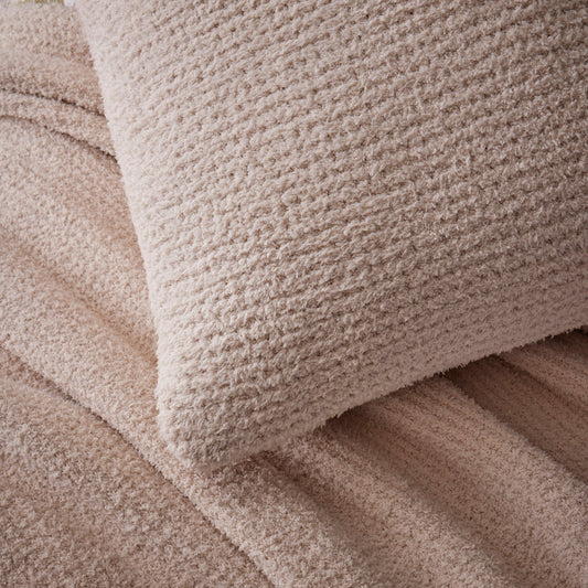 Whistler Fluffy Knit Cushion Cover - Oatmeal - DUSK