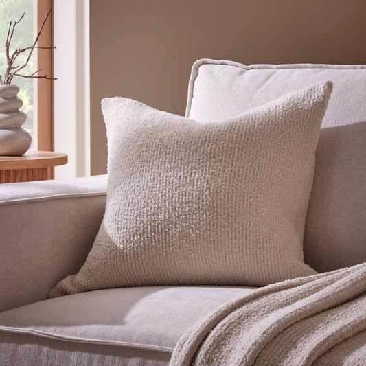 Whistler Fluffy Knit Cushion Cover - Oatmeal - DUSK