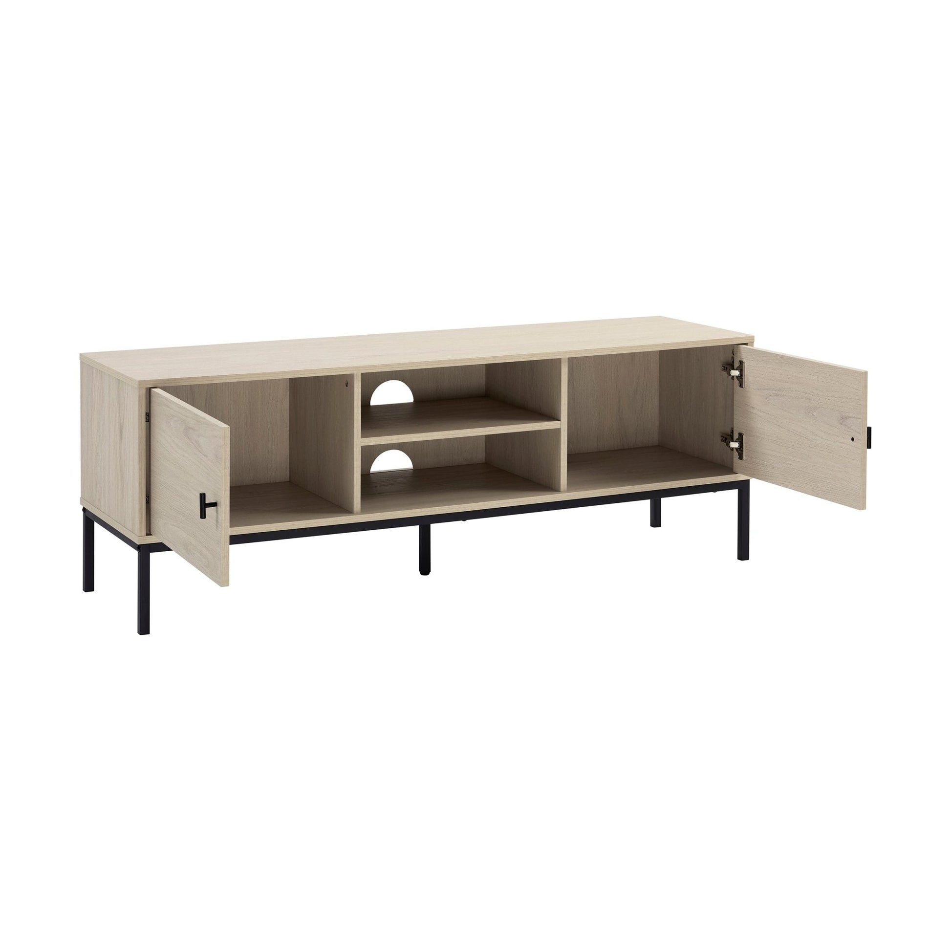 Willow 140cm TV Unit - Light Wood - DUSK