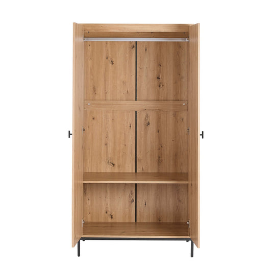 Willow 2 Door Wardrobe - Natural - DUSK