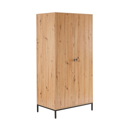 Willow 2 Door Wardrobe - Natural - DUSK