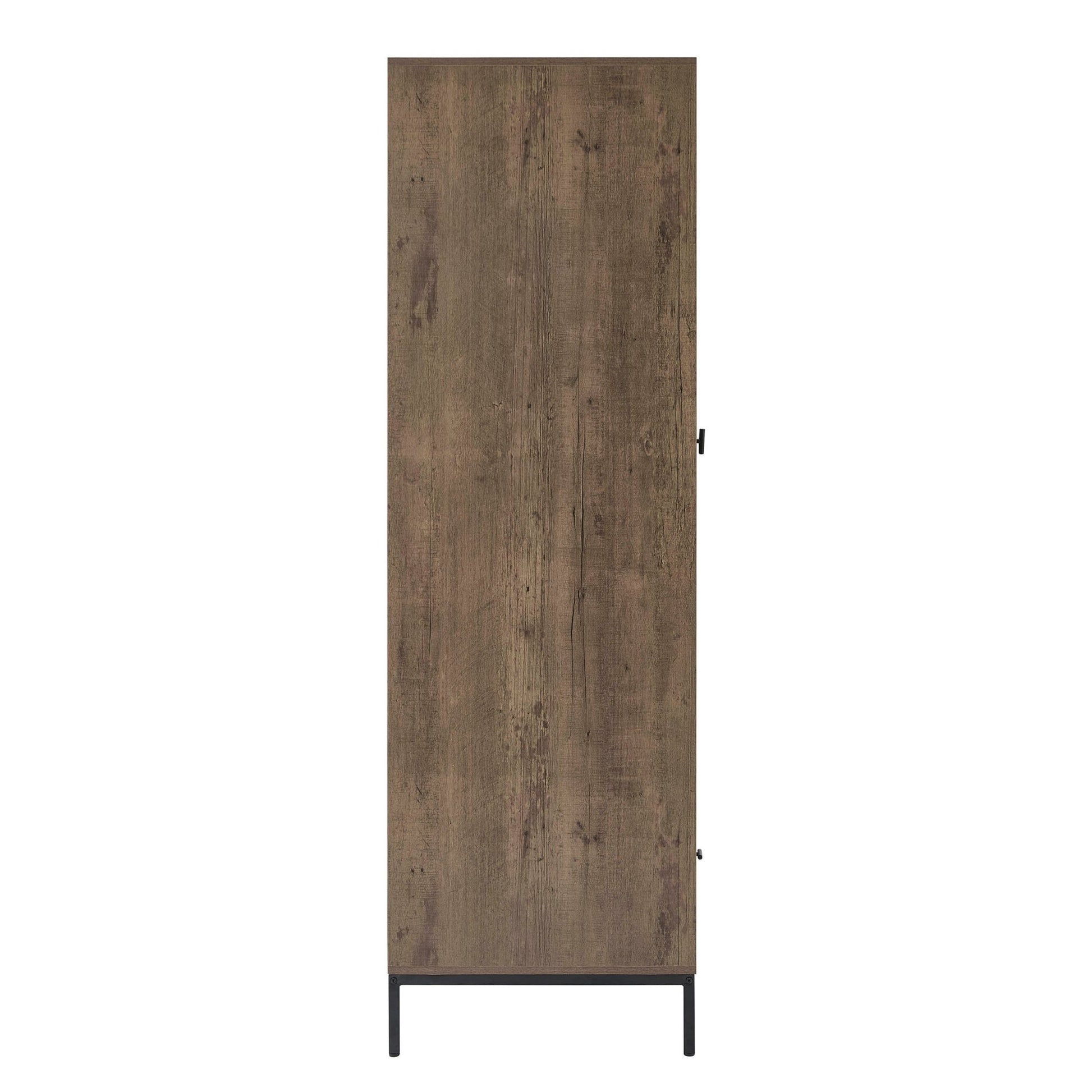 Willow 2 Door Wardrobe with Drawer - Mango Wood - DUSK