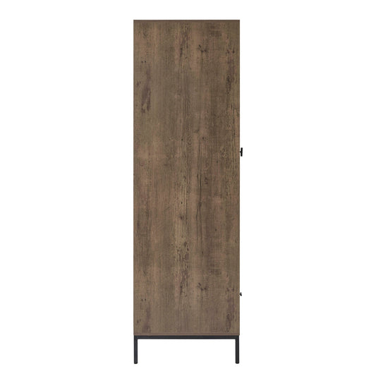 Willow 2 Door Wardrobe with Drawer - Mango Wood - DUSK