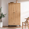 Willow 2 Door Wardrobe with Drawer - Natural - DUSK