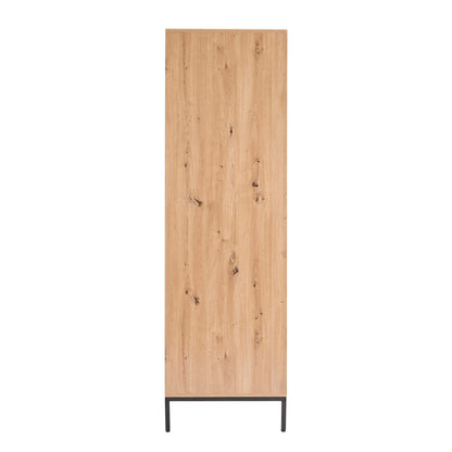 Willow 2 Door Wardrobe with Drawer - Natural - DUSK