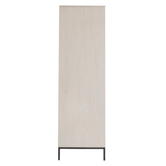 Willow 2 Door Wardrobe with Drawers - Light Wood - DUSK