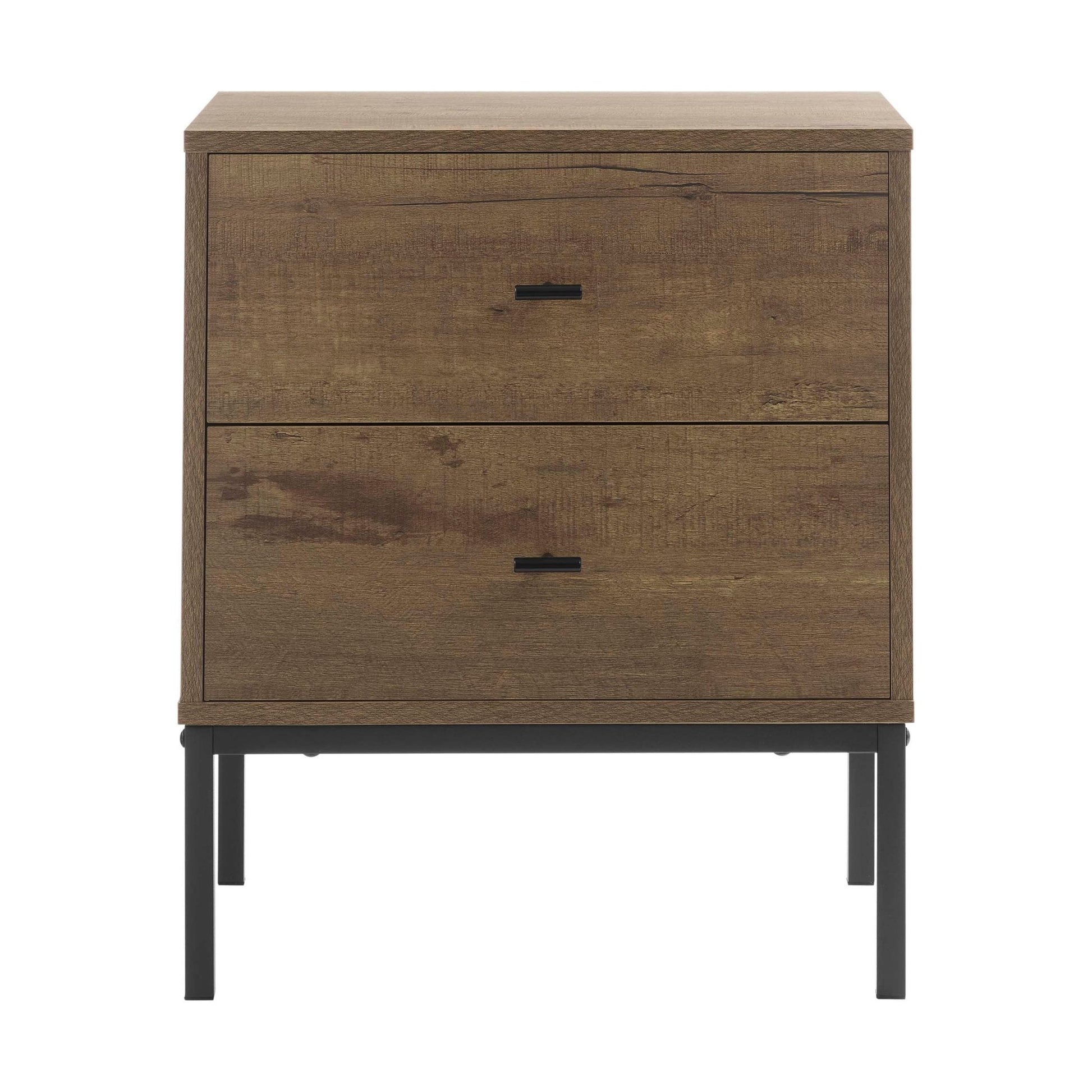 Willow 2 Drawer Bedside Table - Mango Wood - DUSK