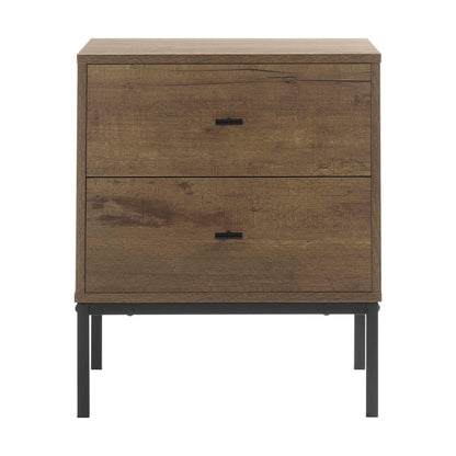 Willow 2 Drawer Bedside Table - Mango Wood - DUSK