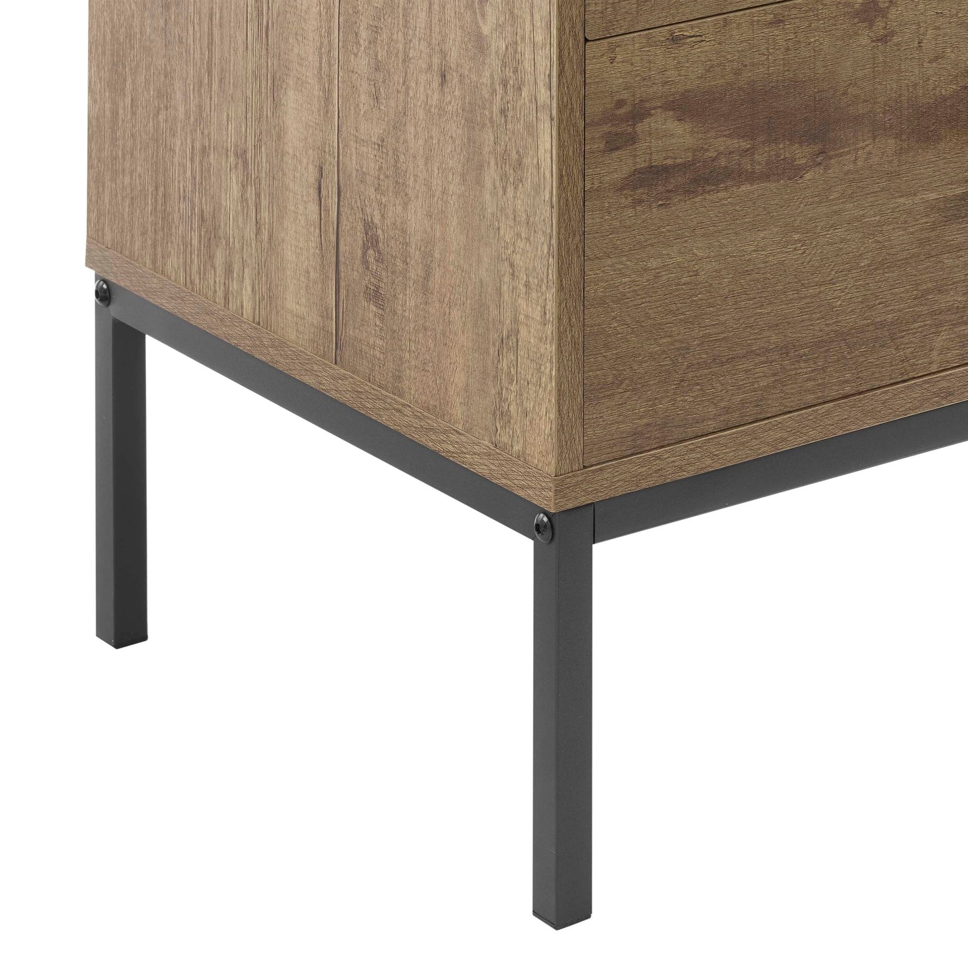 Willow 2 Drawer Bedside Table - Mango Wood - DUSK