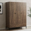 Willow 3 Door Wardrobe with Drawers - Mango Wood - DUSK