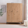 Willow 3 Door Wardrobe with Drawers - Natural - DUSK