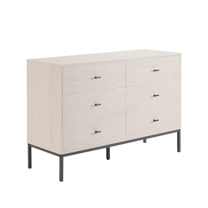 Willow 6 Drawer Chest - Light Wood - DUSK