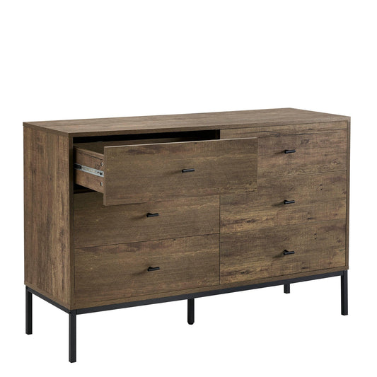 Willow 6 Drawer Chest - Mango Wood - DUSK