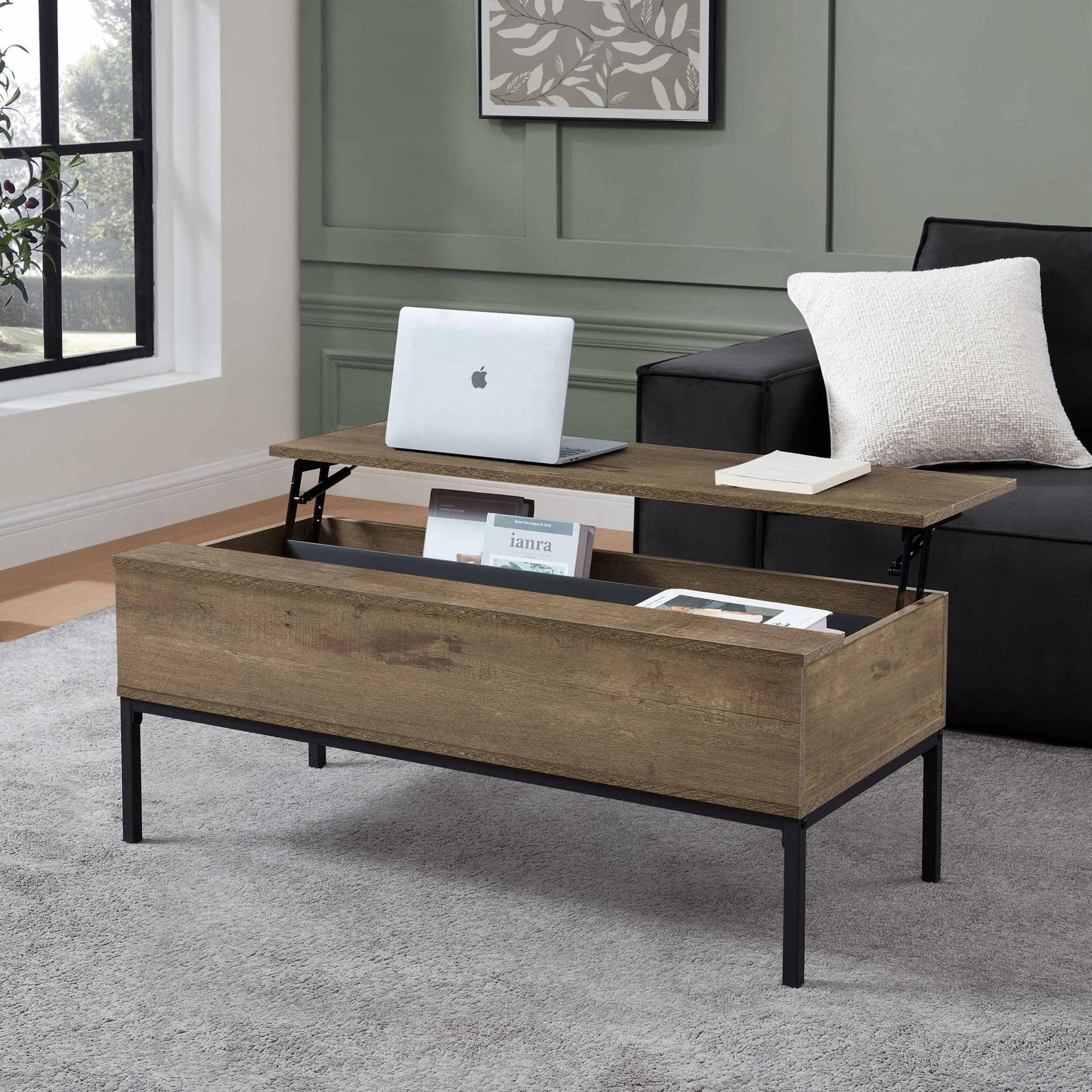 Willow Lift Up Coffee Table - Mango Wood