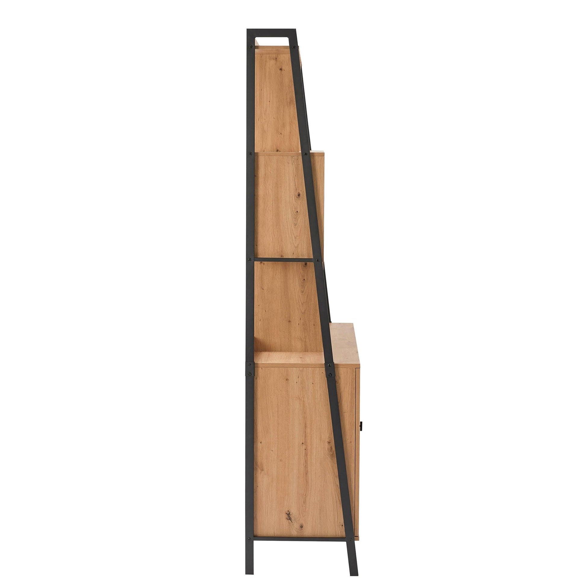 Willow Large Shelving Unit - Oak Effect - DUSK