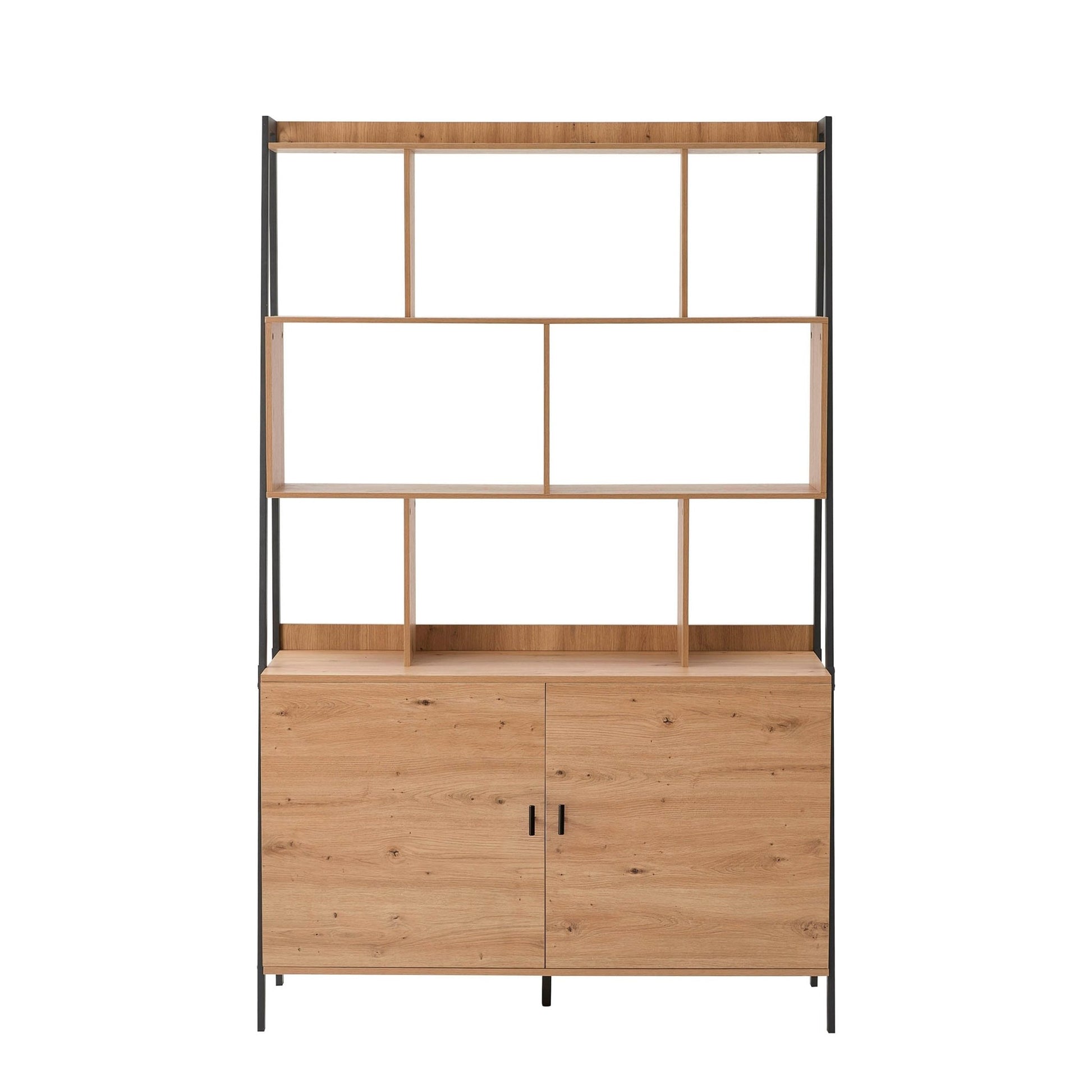 Willow Large Shelving Unit - Oak Effect - DUSK