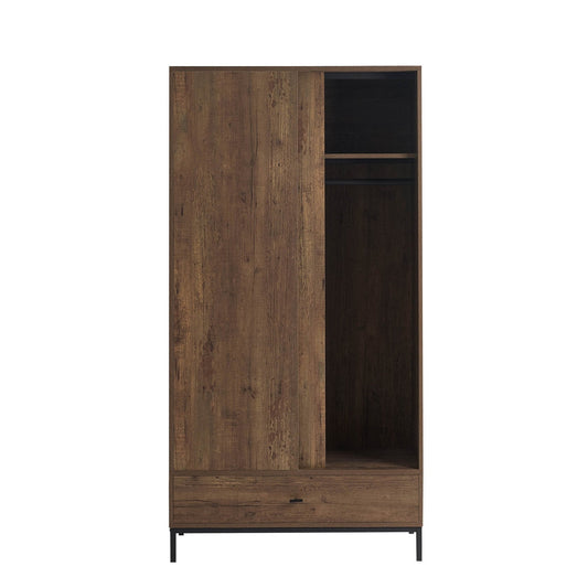 Willow Sliding Wardrobe - Mango Wood - DUSK