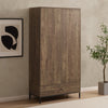 Willow Sliding Wardrobe - Mango Wood - DUSK