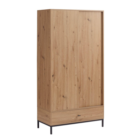 Willow Sliding Wardrobe - Oak Effect - DUSK