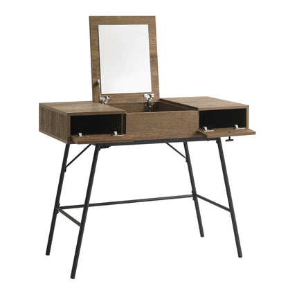 Willow Storage Dressing Table - Mango Wood - DUSK